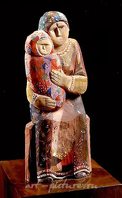 Consolation, 1987, painted wood, 70x20x15 Author`s property