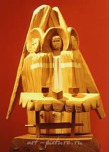Trinity, 1990, painted wood, 50x20x10 Author`s property