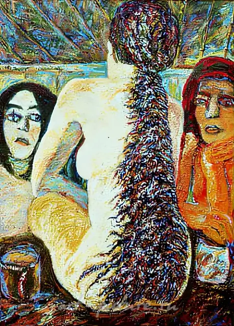 Dry Bath, 1985, canvas, oil, 150x116. Property of «Arta» Gallery. $5000