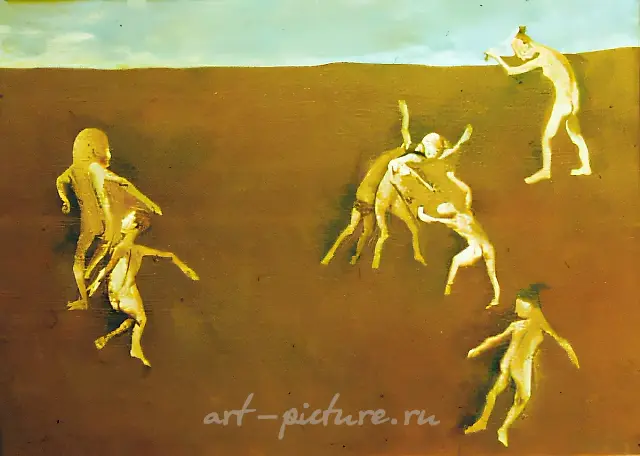 Игра, 1992, холст, масло, 60х80 Собственность галереи "Арта" $ 1500