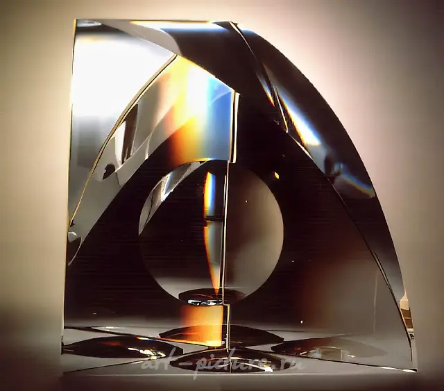 Sector, 1990, optical glass, polishing, 130x140x80 Author`s property