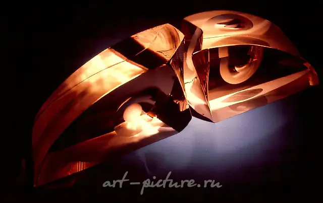 Once upon a time, I think I lived, 1990, optical glass, polishing, 700x350x200 Private collection