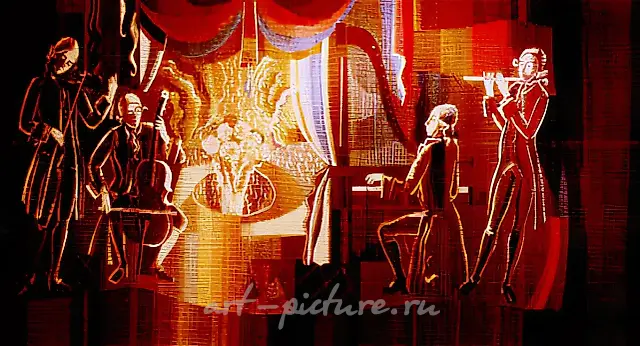 Речитатив, 1984, шерсть, ручная работа, 160x320. Собственность отеля «Петербург», Санкт-Петербург