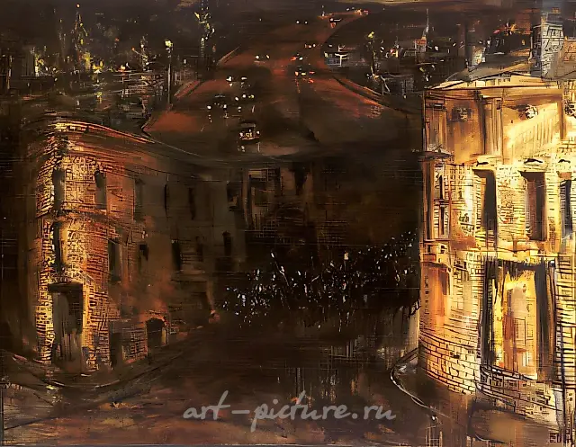 Эстакада 2, 1989, холст, масло, 115х150 Собственность банка "Московия"