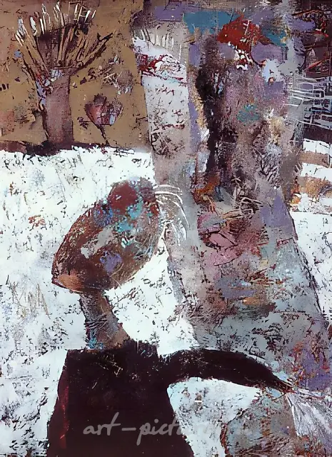 散步，1992年，布面油画，90×70