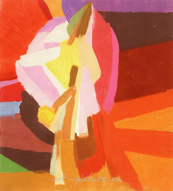 诞生,1990年,纸本,粉彩,62×68厘米