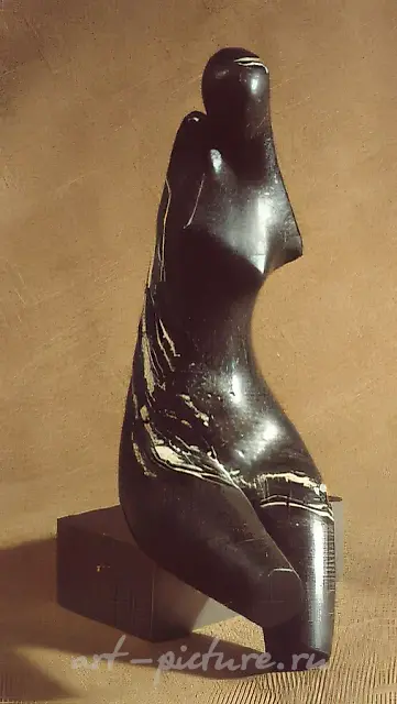 Sitting Figure, 1992, chamotte, porcelain, modelling, 29x10x15. Author`s property