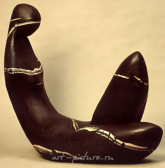 Rest, 1990, chamotte, porcelain, modelling, 45x51x25. Property of «STANBET» Gallery. Moscow