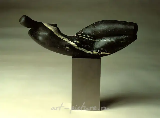 Venus, 1992, chamotte, porcelain, modelling, 10x32x7. Property of «STANBET» Gallery. Moscow