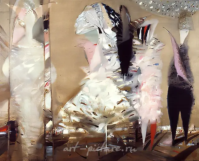 A new dress, 1992, canvas, oil, 80x100 Property of "Moscow Palette" Gallery