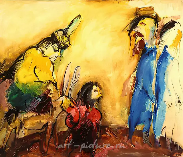 Magi, 1990, canvas, oil, 125x150