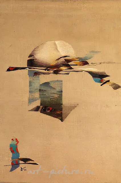 The beginning, 1992, hand weaving, 167x117 Collection Steinigk Raissa, Germany