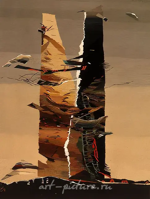 Two, 1992, hand weaving, 174x133 Collection Bisiani Enrico
