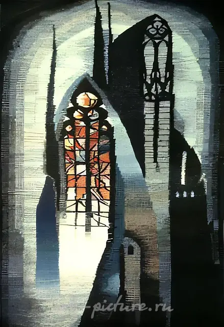 彩色玻璃，1984年，手工织造，170x90。作者自藏。