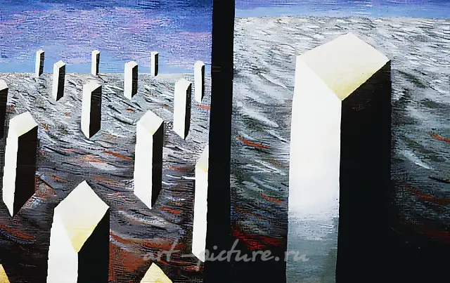 Поляки (диптих), 1992, ручное ткачество, гобелен, 144x202. Собственность Царицынского музея