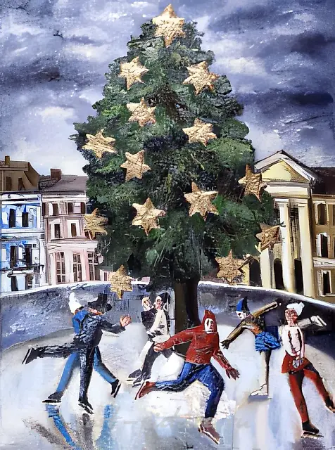 Каток, 1995, холст, масло, 120х90