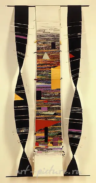 Судьба, 1990, ручное ткачество, 197x96. Собственность галереи «Раисса», Германия