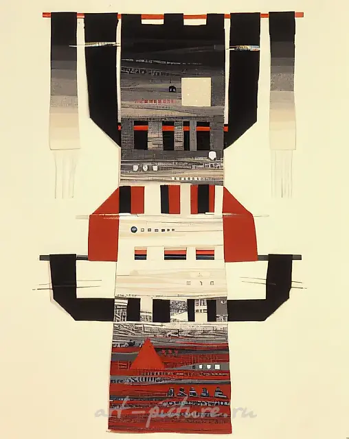 Перун, 1992, ручное ткачество, 187x115. Собственность автора
