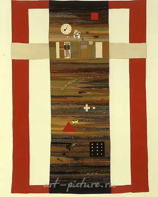 Велес Гневный, 1992, ручное ткачество, 210x140. Собственность автора