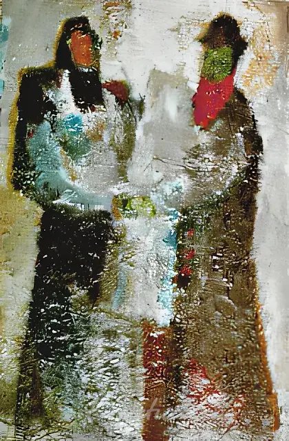 《托拉》，1990年，布面油画，50x35