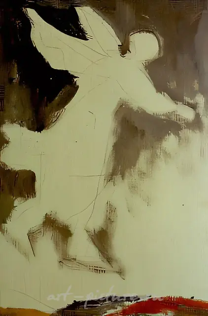 天使，1992年，布面油画，50x35