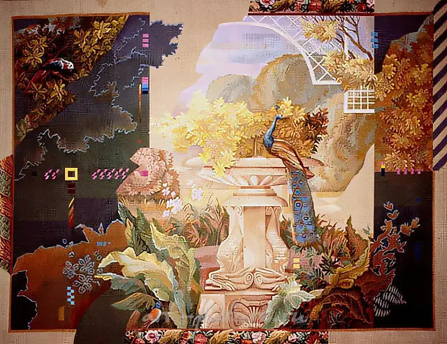 归来，1990年，挂毯，手工织造，260×320厘米，藏于俄罗斯文化部