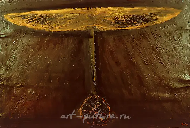 Генеалогия духа, 1992, бумага, масло, 48,5x73