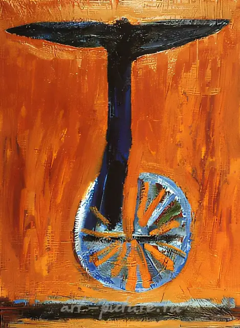 Зов, 1992, холст, масло, 81,5x60