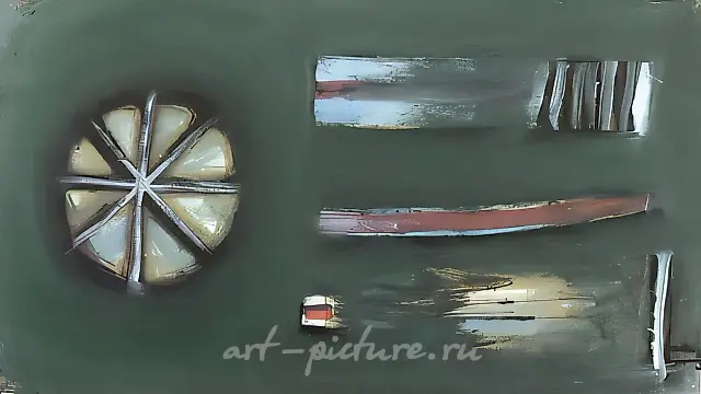 Композиция №4, 1992, бумага, темпера, 50x70