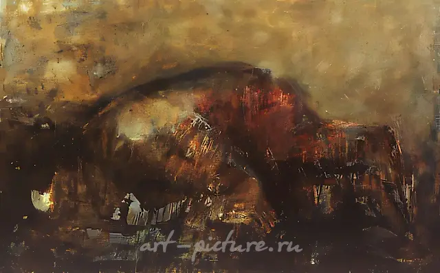 Сон, 1992, холст, масло, 90х170 Собственность автора
