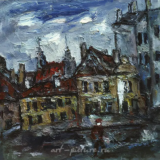 Здесь бывал М. Бродский, 1993, холст, масло, 70х71 Собственность автора