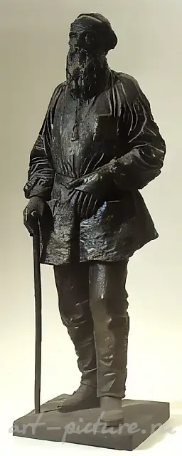 Leo Tolstoy, 1985, bronze, 64x22x30