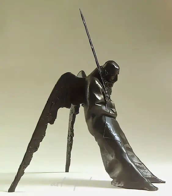 Tired Thanatos, 1991, bronze, 36x25x30