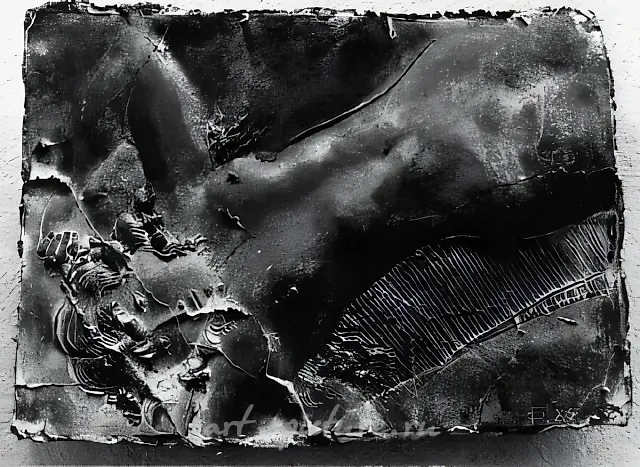 Relief «Lying Figure», 1985, bronze, 48x34x6. Author`s property