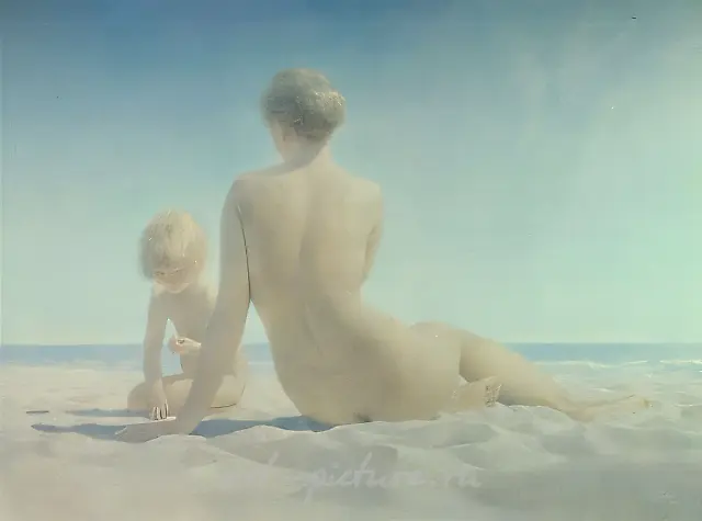 海边的一天，1982年，布面油画，120x160