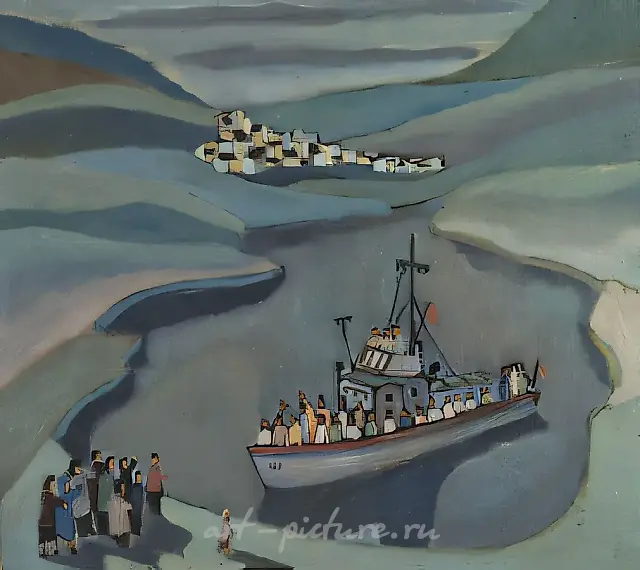 Parting, 1990, canvas, oil, 70x85 Author`s property