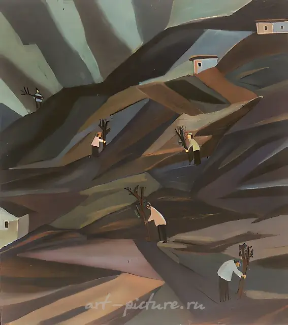 Tu Bi Shwat, 1992, canvas, oil, 110x90 Author`s property