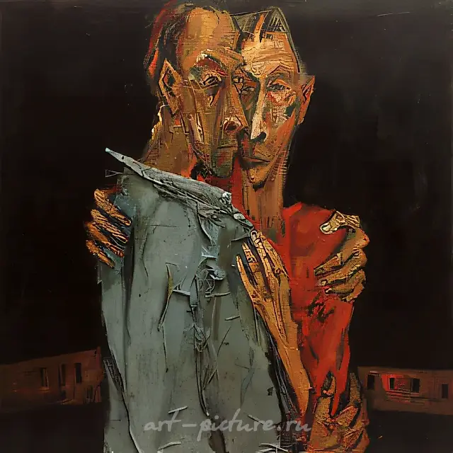 约会，1989年，布面油画，114×114厘米