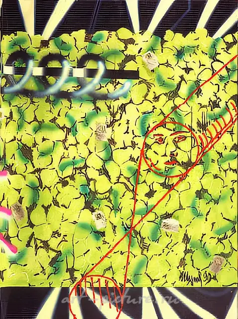 Stonecrop (diptych), 1990, canvas, mixed technique, 200x150. Collection of «Moskovia» Bank