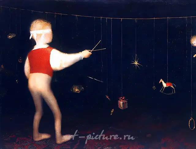 奖品，1991年，布面油画，120×150，作者收藏