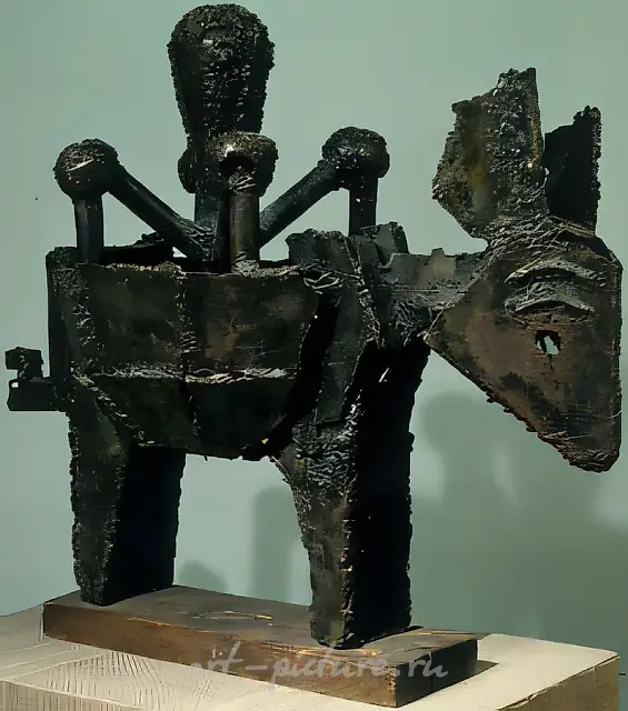 顺从（小驴），1967年，木材、铁、焊接，190×110×60 厘米，俄罗斯国立特列季亚科夫画廊，莫斯科。