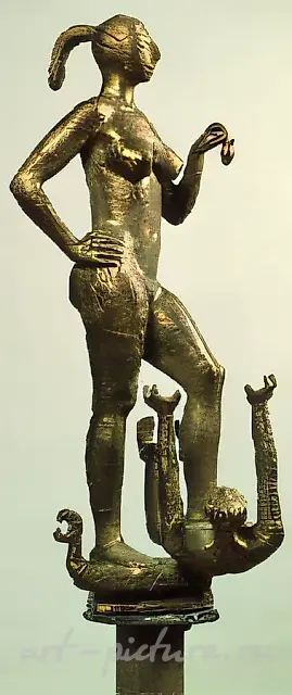 亚当与夏娃，1974年，青铜，39×15×11，艺术家所有
