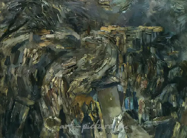 Дорога, 1980, холст, масло, 63х84. Собственность автора