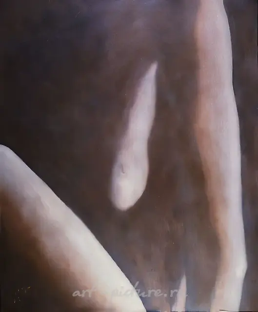 剪影，1993年，布面油画，120x160厘米。作者收藏。