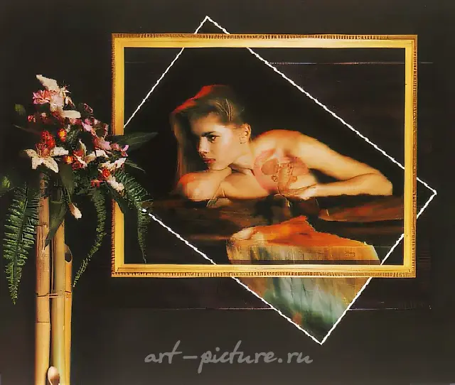 关于爱情……，1993年，身体艺术，110×124。作者自藏。