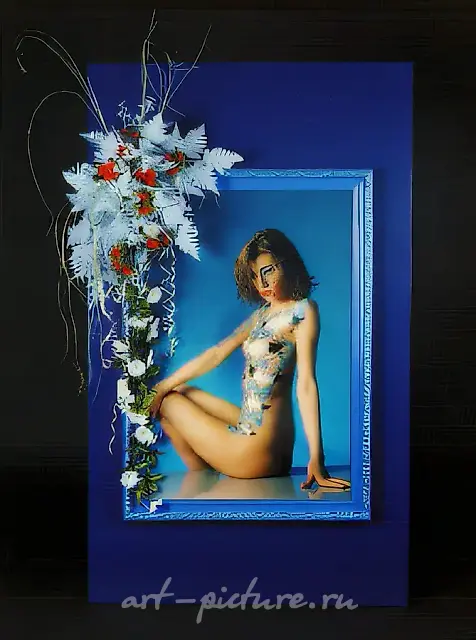 鹤之飞翔，1993，人体艺术，150×110。作者所有。