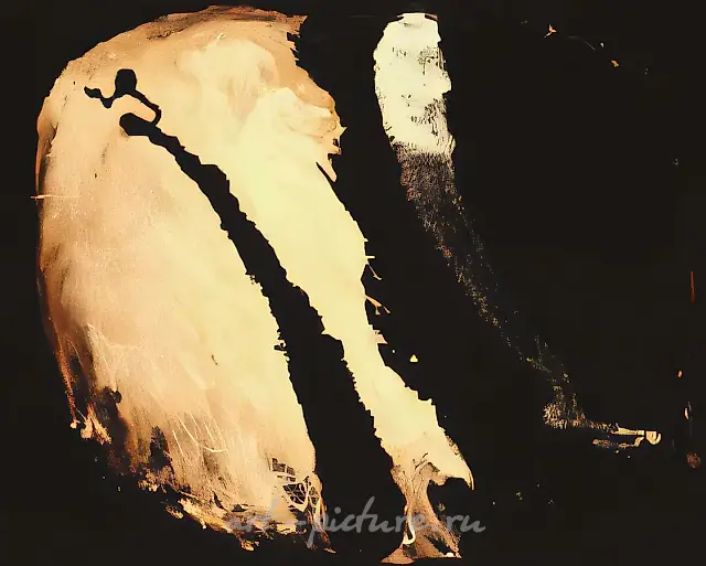 Чёрно-белый камень, 1993, холст, масло, 80х100. Собственность автора