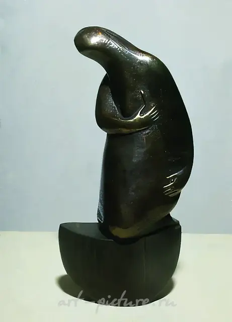 女渔民，1992年，青铜，高23厘米