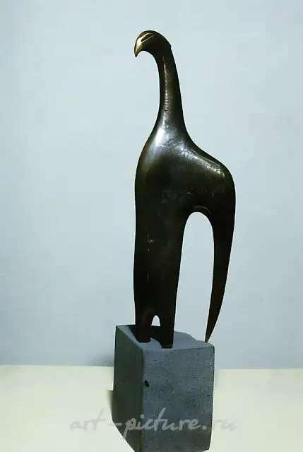 鸟，1992年，青铜，高37厘米