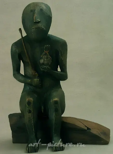 Smoker, 1992, wood, 55х42х23